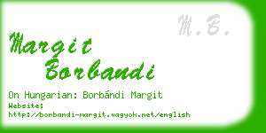 margit borbandi business card