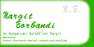 margit borbandi business card